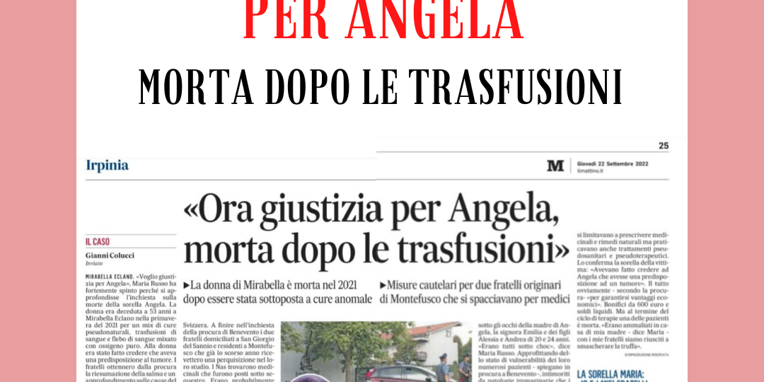 angela russo copertina